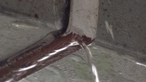 roof leak from rain