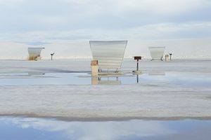 flat roof with pooling water in some areas
